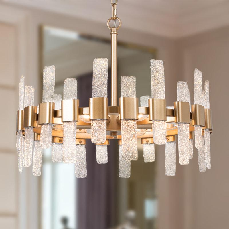 Luminaire suspendu tambour moderne 6 lumières