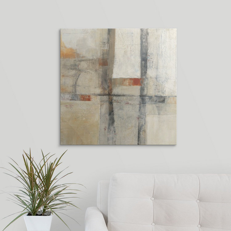 « i » par mike schick, reproduction d’art Aerial View, H 35 po x l 35 po x P 1,5 po, Toile