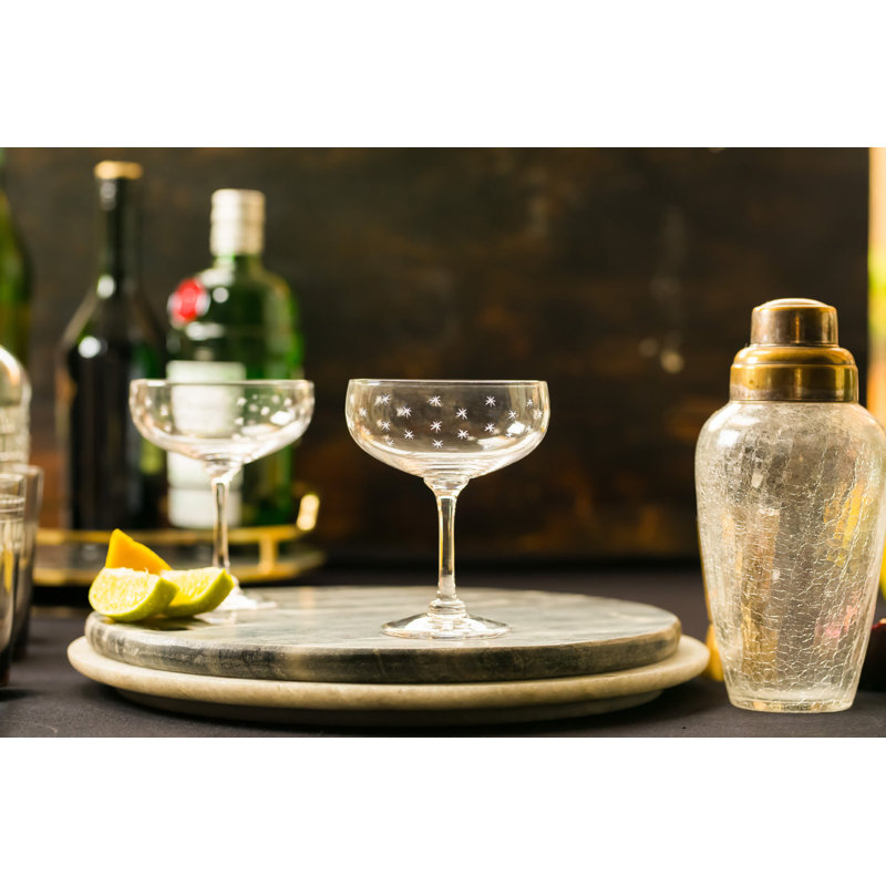 Handmade Crystal Coupe, Clear
