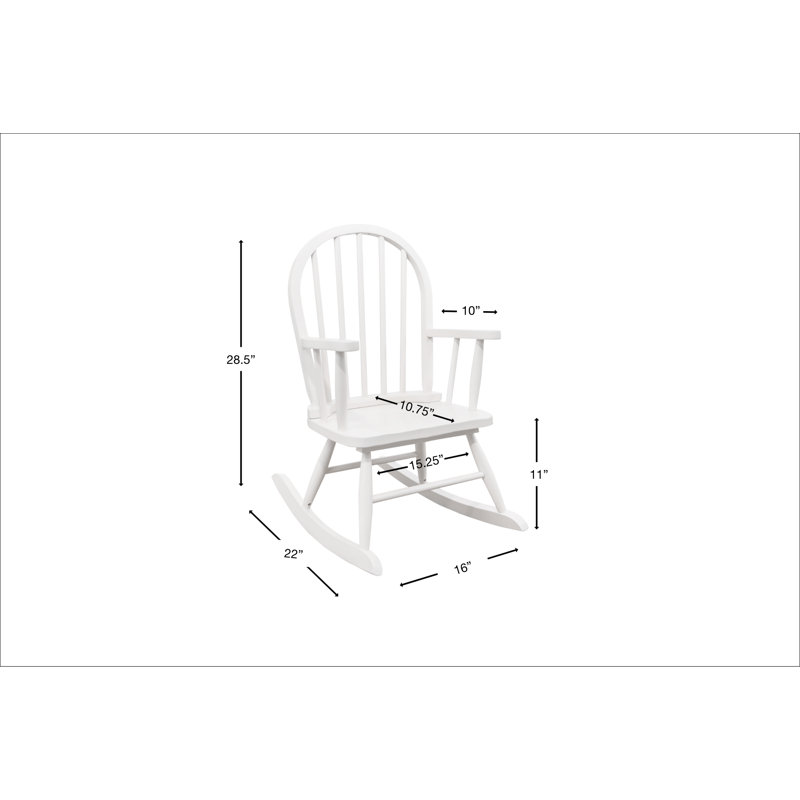 Chaise berçante pour enfants, Espresso