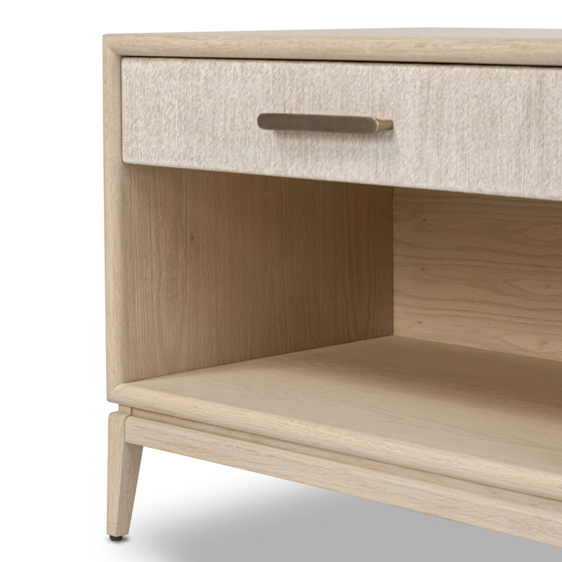 ROSENELL 1 - Drawer Nightstand, White