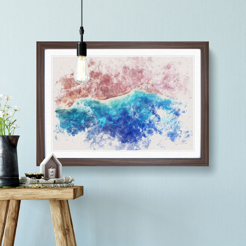 The Beauty of the Earths Landscape - Picture Frame Painting Print, Black Framed, 60cm H x 91cm W x 2cm D