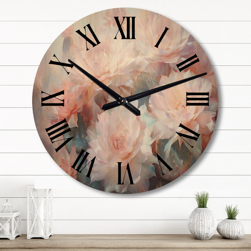Horloge murale en bois massif Vasudha, Grand