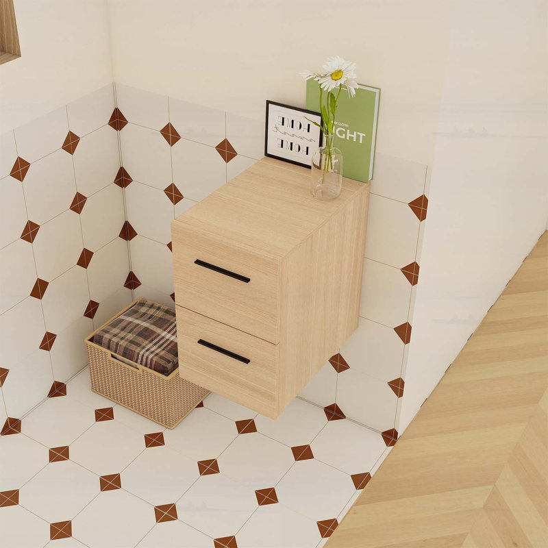 Base de meuble-lavabo flottant avec 2 tiroirs