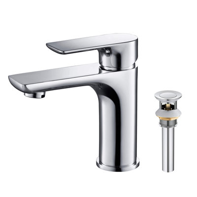 Tender Single-handle Bathroom Faucet with Drain Assembly