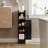 Bathroom Storage Cabinet with Door Toilet Paper Holder Stand for Small Spaces -283501908
