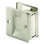 Pocket Door Handle and Pull, 2-1/2 in. L X 1-3/8 in. W X 2-3/4 in. D, Solid, Satin Nickel Plated (Single Pack)