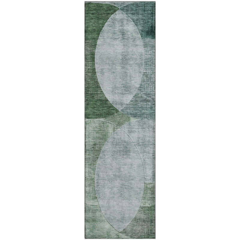 Premium Machine Washable Alves AMF1140 Geometric Rug, Runner 2'3" x 7'6"