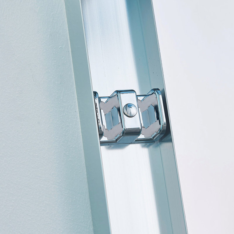 56-60"W X 60"H Double Sliding Tub Shower Door, Aluminium Alloy Frame In Chrome, 1/4" (6Mm) Thick SGCC Tempered Clear Glass