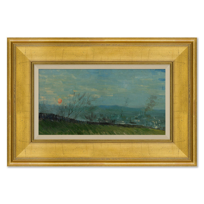Outskirts Of Paris At Dusk Painting