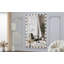 Miroir vertical suspendu horizontal en aluminium pour vestiaires, argent de chambre à coucher