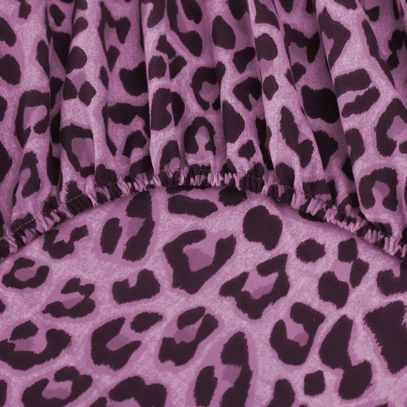 Ensemble de draps 100% coton 144 fils, Double, Mauve
