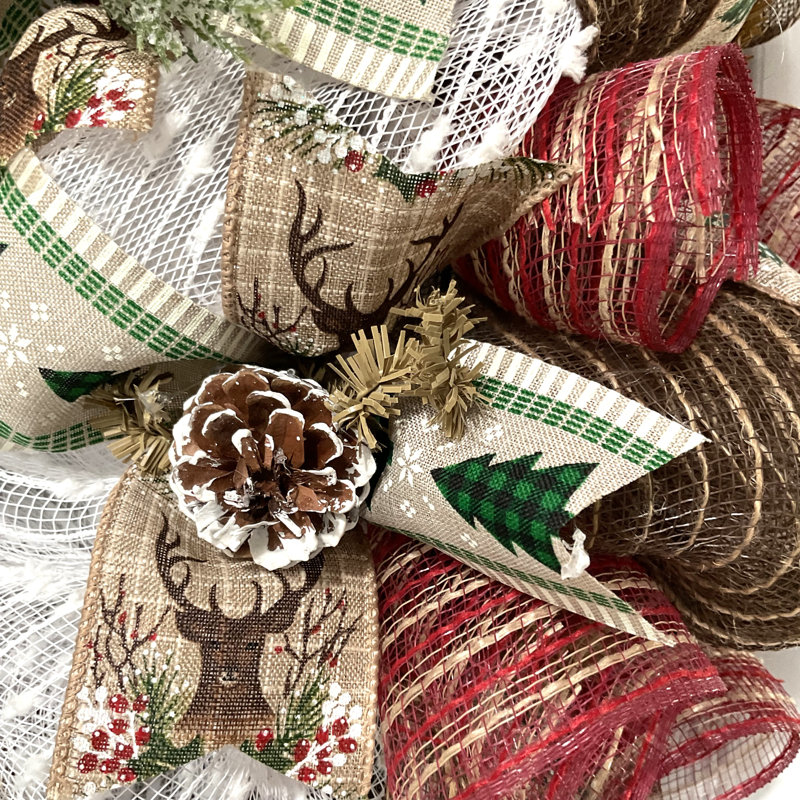 Rustic Winter Ski Wreath