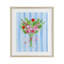 «Bright Springy Bouquet Stripes», reproduction encadrée sous verre, conception de Nina Jacobs-339525063-339525082