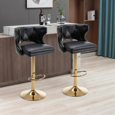 Tabouret de comptoir pivotant à hauteur réglable