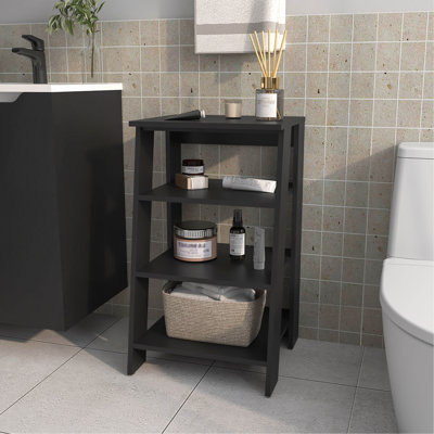 30" High  4-Tier Ladder Shelf  Organizer for Bathroom, Side Table, Living room