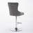 Luxury Swivel Velvet Bar Stools with Adjustable Height (set of 2)-401185951