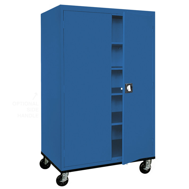 Armoire de rangement à 5 tablettes Transpot, Bleu