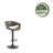 Corrigan Studio® Cian Swivel Height Adjustable Faux Leather Bar Stool-11316124