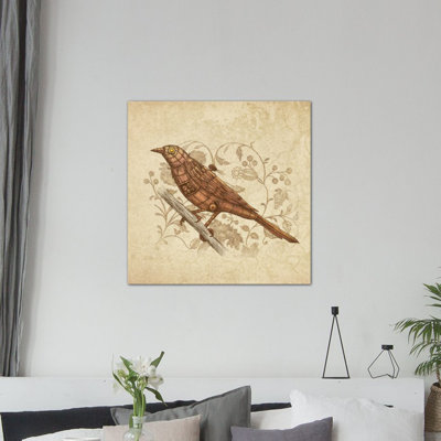 Steampunk Songbird, impression sur toile tendue