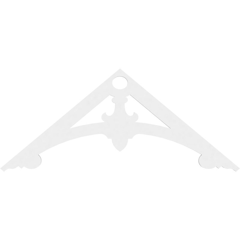 Pignon Sellek de qualité architecturale en PVC (4/12), 72 po x 30 po x 1 po, 10/12, Uréthane