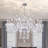 Mondeja 18 Light 40"W Electroplated Chrome Glass Crystal Classic/Traditional Chandelier For Living Room/Bedroom