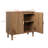 Walnut Wood Buffet Cabinet With Line Groove Design,Sideboard Buffet Cabinet With Storage,Multifunctional Accent Cabinet  For Living Room,Entryway,Hallway,Office,Kitchen