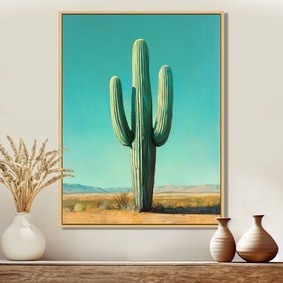 Marylena Saguaro cactus et le ciel du désert II - Cactus, art encadré