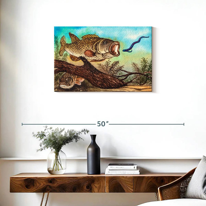 Brampt Largemouth Bass, 20" H x 30" W