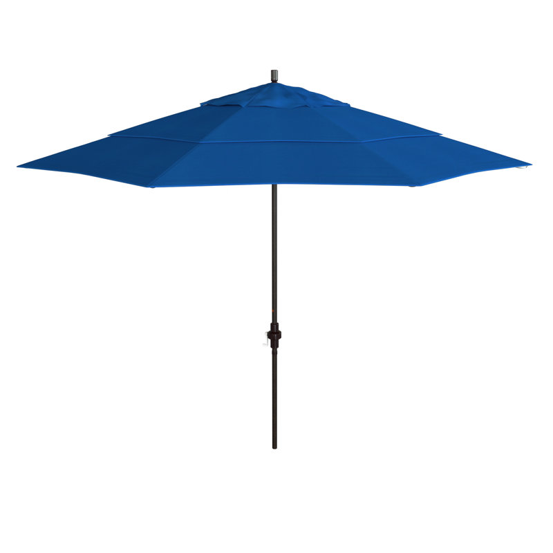 Parasol de marché Breck de 132 po, Bleu pacifique - Pacifica