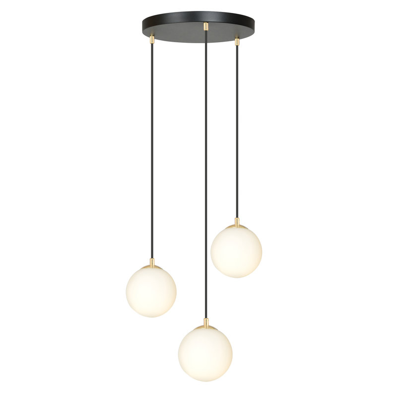 Ezhno 3 - Light Cluster Pendant, Black
