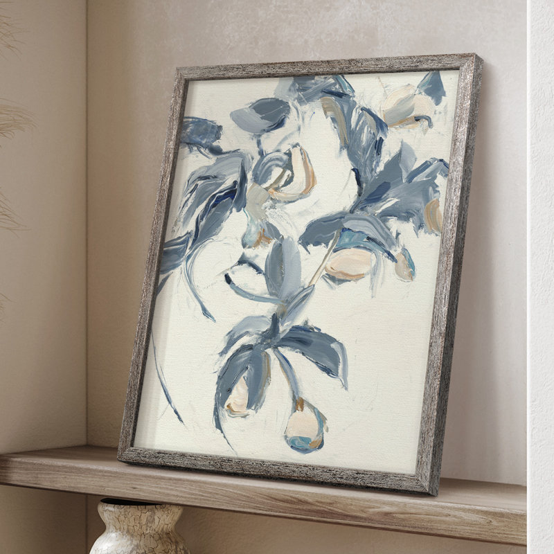 White Bounty Framed Print - Solid Wood, 11" H x 9" W