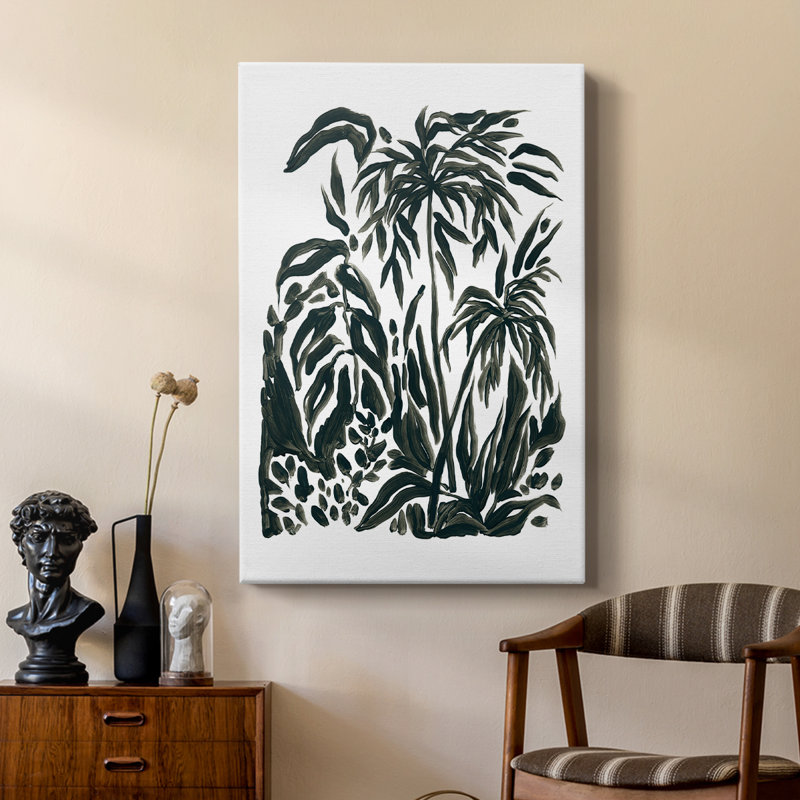 Encre Jungle IV - galerie sur mesure, H 18 po x l 12 po