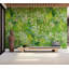 Murale botanique pelez et collez Christopher - Vert lime jardin printanier-106503712