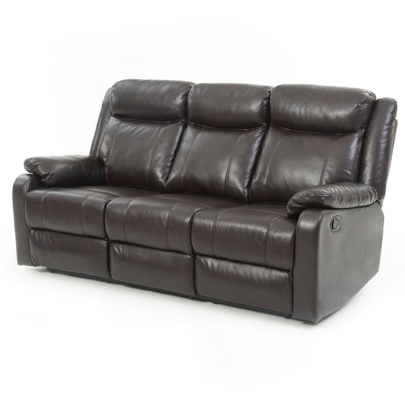 Canapé double inclinable, BRUN FONCÉ, Marron foncé