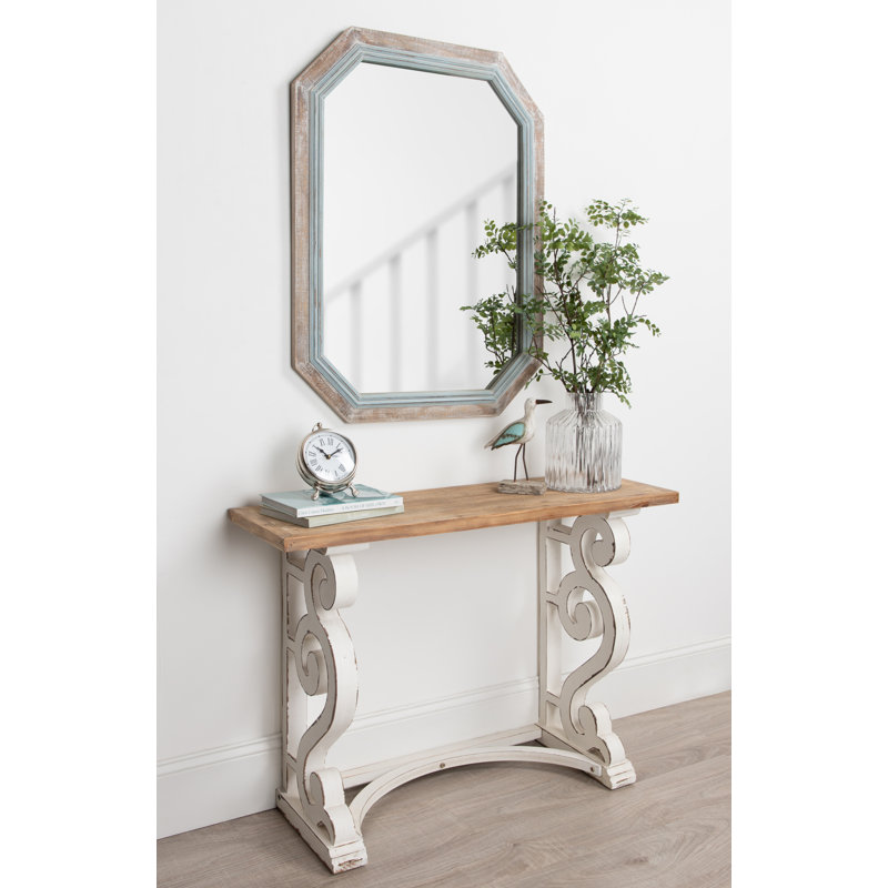 Miroir d'appoint Farmhouse, Bleu/brun