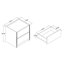48cm W Manufactured Wood Bedside Table