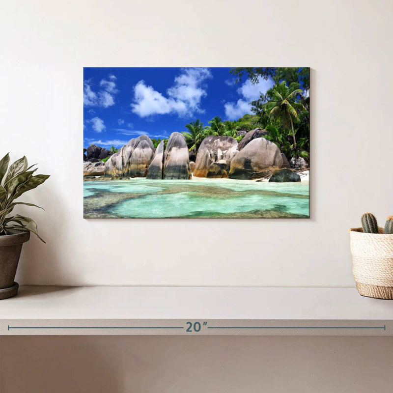Gillard Anse Source D Argent Seychelles, H 8 po x l 12 po