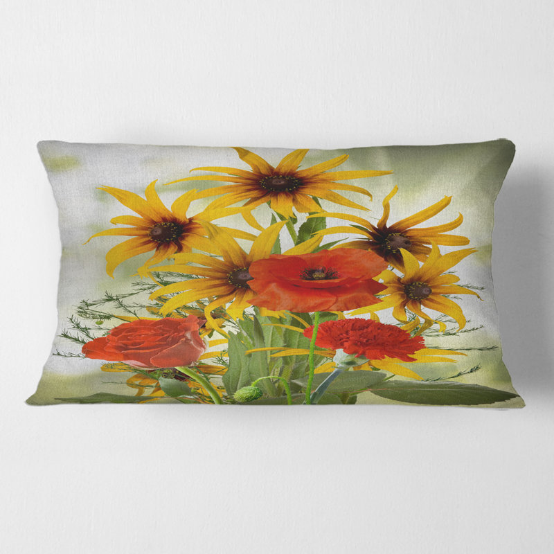 Floral Throw Pillow