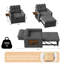 3-in-1 Convertible Sleeper Accent Chair Bed-2123998670