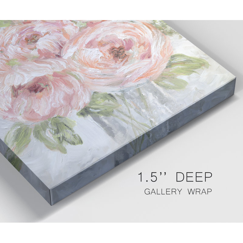 Sassy Bouquet - Reproduction d'art sur toile tendue, H 16 po x l 16 po x P 1 po