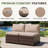 2-Person Armless Outdoor Seating Group With Cushions-1478708819