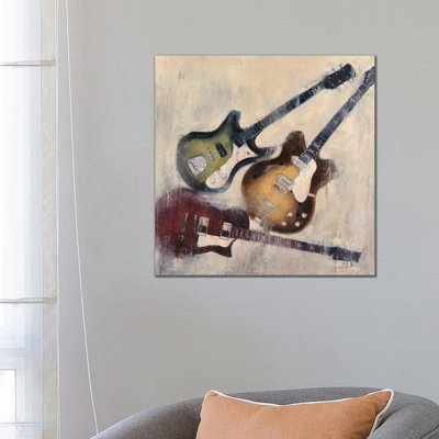 Guitars I 1 Piece Wrapped Canvas Wall Art