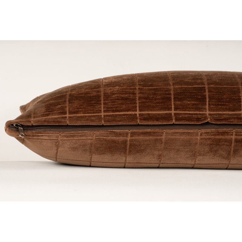 Coussin décoratif Vermouth Otterville, Plumes, l 26 po x H 14 po, Bloc de rouille muscade