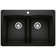 Diamond SILGRANIT 33" L x 22" W Double Bowl Drop-In/Undermount Kitchen Sink