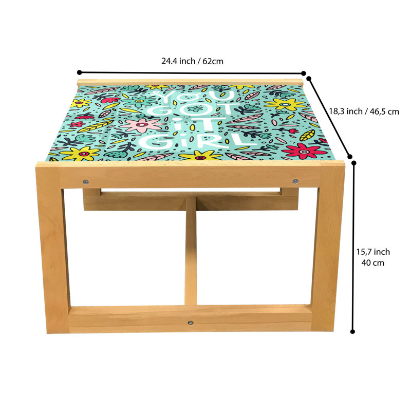 Jadelynne Sled Coffee Table, 62cm H x 46cm W x 40cm D