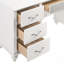 Bureau de coiffeuse à 7 tiroirs Charlotte avec design glamour et rangement spacieux pour une chambre luxueuse