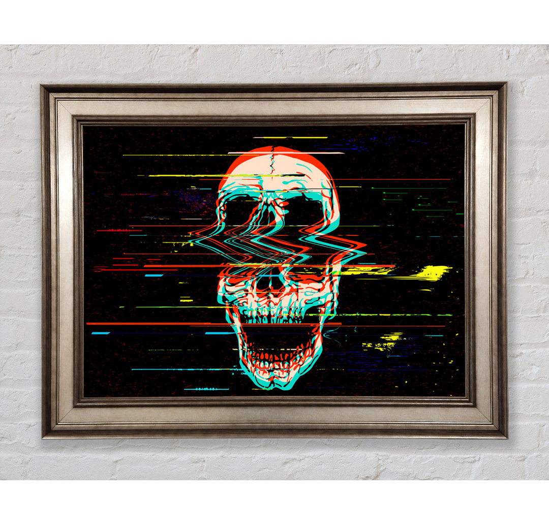 Waves Through A Skull - Einzelne Bilderrahmen Kunstdrucke