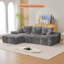 Canapé modulaire modulaire avec méridienne et canapé-lit, canapé Cloud surdimensionné pour 4 personnes, tissu chenille lavable avec coussins, canapé convertible en L sans assemblage pour le salon ou la chambre à coucher-922220331