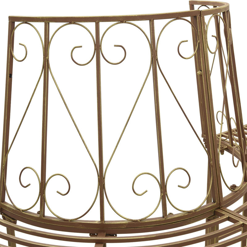 Outdoor Bench, Antique Brown